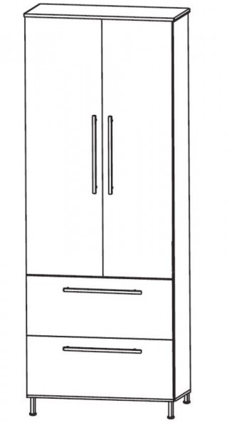 Puris Quada Bad-Hochschrank 60 cm breit HNA086A4S