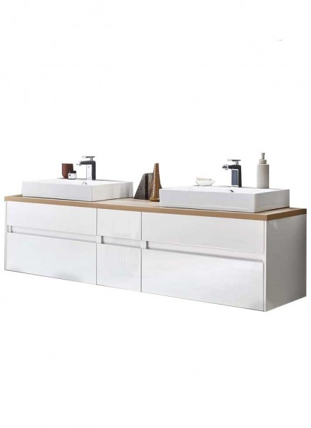 Puris Unique Doppelwaschtisch mit Unterschrank 172 cm breit