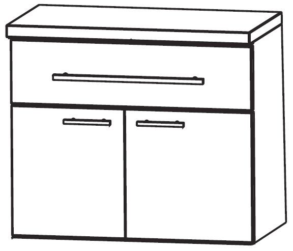 Puris Star Line Bad-Unterschrank 60 cm breit UNA326A7M
