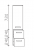 Midischrank 30 cm breit 992.113056 / 992.123056