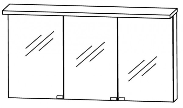 Puris Star Line Spiegelschrank 140 cm breit S2A431416