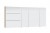 Spiegelschrank 140 cm SET40146L, bestehend aus Spiegelschrank (S2A 4390 1D) 3 Doppelspiegeltüren 2 Mittelwände, 6 Glasfachböden 1 Schalter-Steckdosen-Element bestehend aus Spiegelschrank (S2A 435B 1D L) 1 Doppelspiegeltür 2 sandgestrahlte LED-Lichtfenster