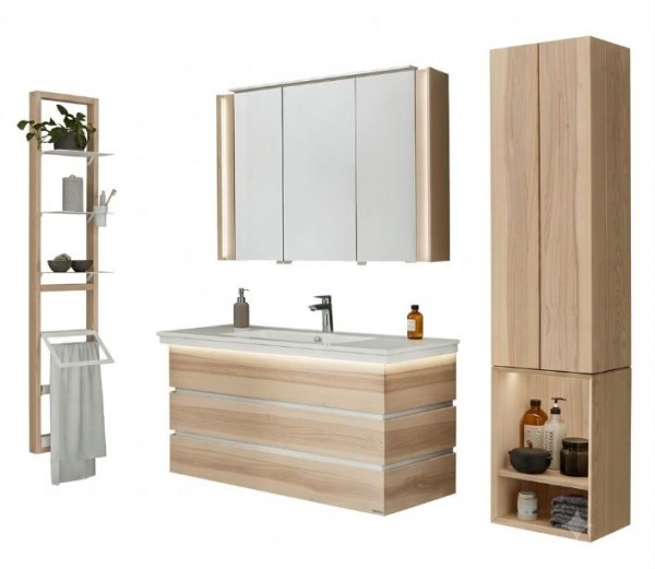 Thielemeyer Fresh Massivholz Badmöbelset 800280/801280 - Vorschlag 8 - 122 cm