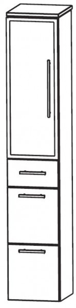 Puris Crescendo Bad-Hochschrank 30 cm breit HNA093B7M