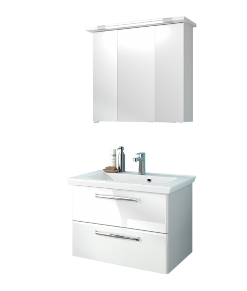 Pelipal TrenTino Badmöbel Set 80 cm breit - Spiegelschrank wählbar