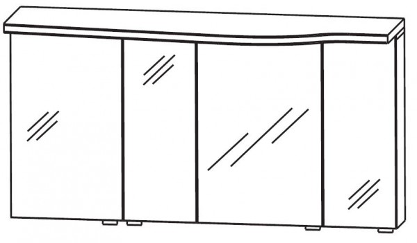 Puris Swing Spiegelschrank 120 cm breit SET40123L