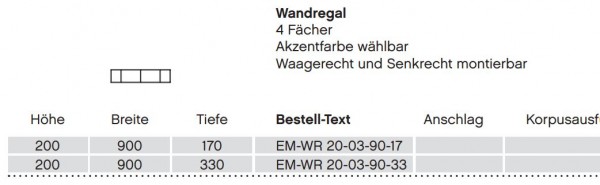 Pelipal Wandregal / Badablage 90 cm breit EM-WR 20-03-90
