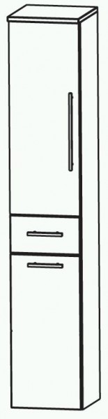 Puris Classic Line Bad-Hochschrank mit Wäschekippe 40 cm breit HNA054A7W