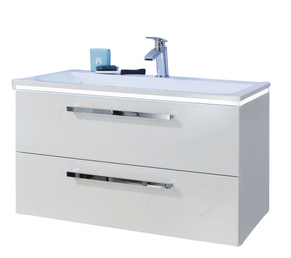 Puris Star Line Waschtisch mit Unterschrank 90,6 cm breit – Mineralguss