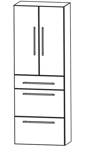 Puris Fine Line Bad-Hochschrank 60 cm breit HNA0960