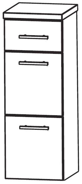 Puris Star Line Bad-Highboard 30 cm breit HBA563A7M