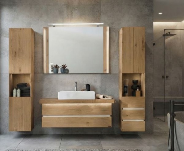 Thielemeyer Fresh Massivholz Badmöbelset 800070/801070 - Vorschlag 5 - 122 cm