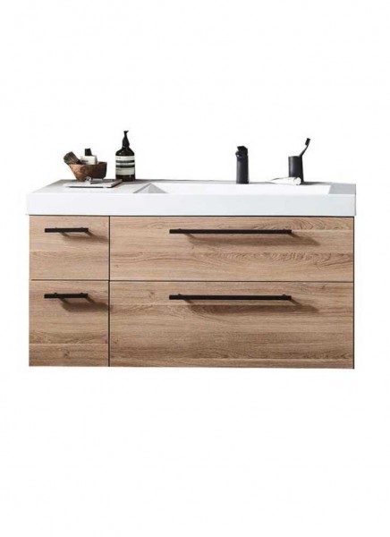 Puris c!mano Waschtisch mit Unterschrank - 122 cm / Ablage links oder rechts möglich