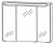 Bad-Spiegelschrank 72 cm breit SET437D02 - Serie A