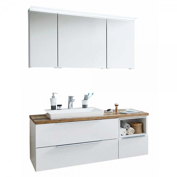 Puris Aspekt Badmöbel Kombination 130 cm breit