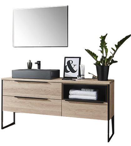 Puris Aspekt Badmöbel Konfigurator - 150 cm breit