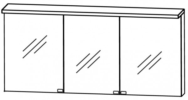 Puris Star Line Spiegelschrank 160 cm breit S2A431615
