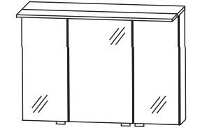 b.straight - Spiegelschrank inkl. Beleuchtung 90 cm breit