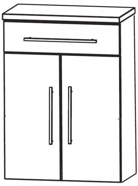 Puris Crescendo Bad-Highboard 60 cm breit HBA556A7M