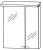 Spiegelschrank 60 cm S2A436A20L