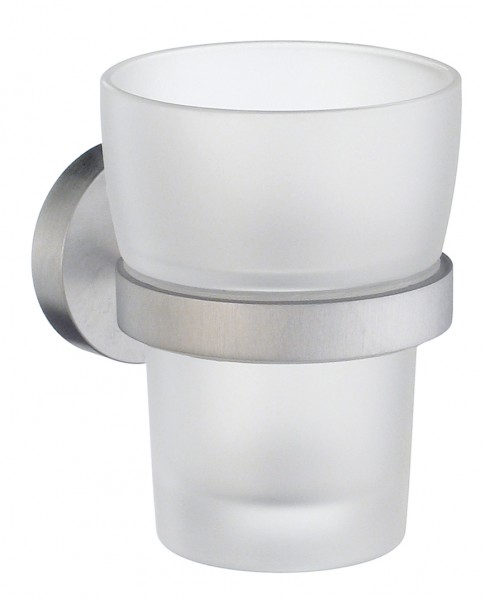 SMEDBO 120 Zahnputzbecherhalter mit mattem Glas HS343