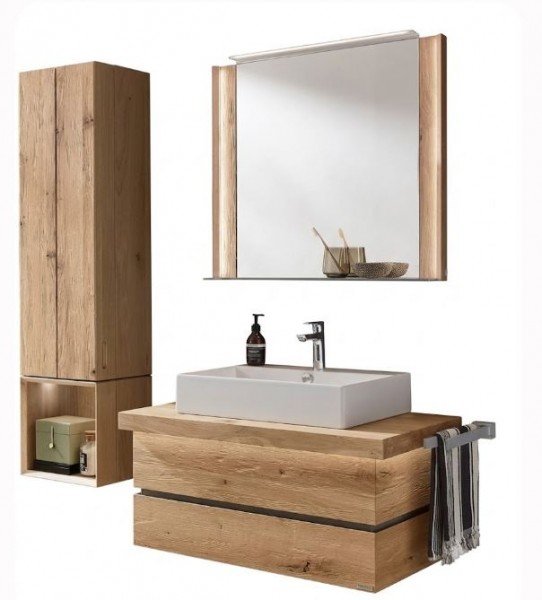 Thielemeyer Fresh Massivholz Badmöbelset 800293/801293 - Vorschlag 3 - 102 cm