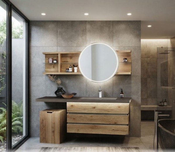 Thielemeyer Fresh Massivholz Badmöbelset 800001/801001 - 177 cm