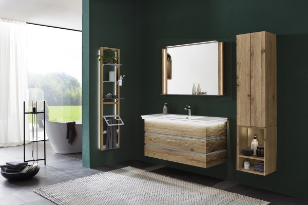 Thielemeyer Fresh Massivholz Badmöbelset 800090/801090 - Vorschlag 7 - 122 cm