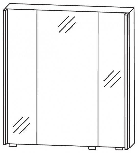 Puris Quada Spiegelschrank 70 cm breit S2A537003