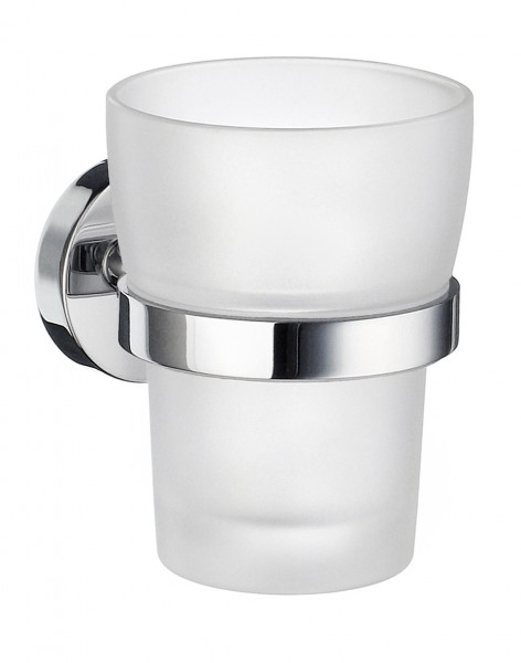 SMEDBO 120 Zahnputzbecherhalter mit mattem Glas HK343