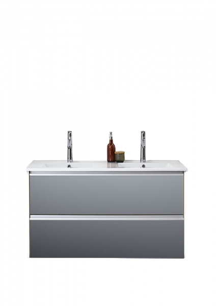 Pelipal 6040 Doppelwaschtisch mit Unterschrank 121 cm - 2 Auszüge