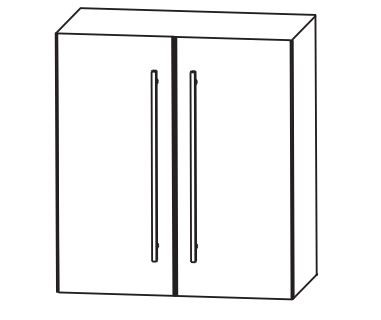 Puris Fine Line Bad-Oberschrank 60 cm breit OGA4160