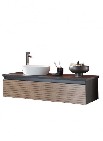 Puris Vialli Waschtisch mit Unterschrank 120 cm breit - Becken links