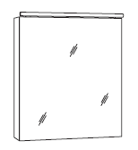 Marlin Bad 3060 Spiegelschrank 60 cm breit SANB6 L/R