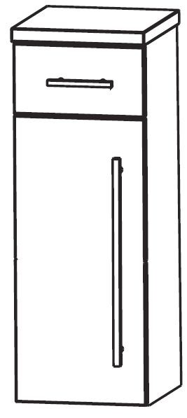 Puris Star Line Bad-Highboard 40 cm breit HBA554A7M