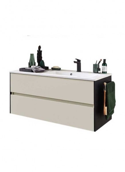 Pelipal 6010 Waschtisch mit Unterschrank 113 cm breit 2 Auszüge – Becken Rechts