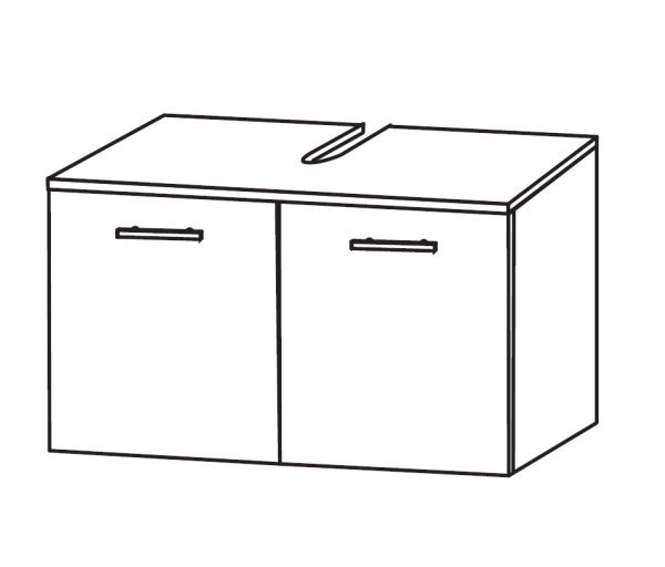 Puris Bad-Waschbeckenunterschrank 60 cm breit WUA216A