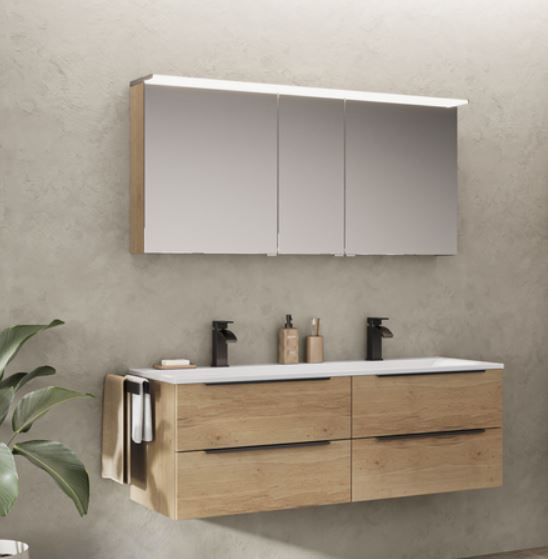 Badmobel Set Doppelwaschtisch 140 Cm