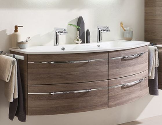 Pelipal 7045 Doppelwaschtisch mit Unterschrank 130 cm breit