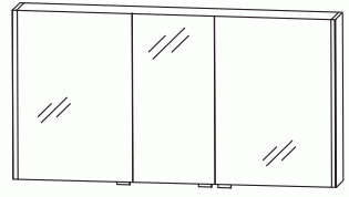 Puris New Xpression - Spiegelschrank 142 cm breit