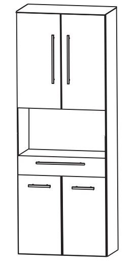 Puris Fine Line Bad-Hochschrank 60 cm breit HNA026001