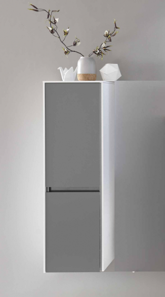 Pelipal 6010 Bad-Midischrank 6010-MS 01 Grau/Weiß - Sofort lieferbar - Sonderpreis