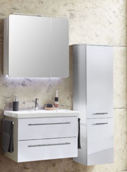 Marlin Bad 3020life Badmöbel Set 80 cm breit kombinierbar, mit zwei Türen