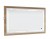 SET451201 Flächenspiegel, 1 Trägerplatte in Korpusdekor, Flächenspiegel 110 cm breit und 64 cm hoch, je 2 LED Streifen waagerecht und senkrecht, mit Touch LED Dimmer - Maße: 3,9x120x74 cm