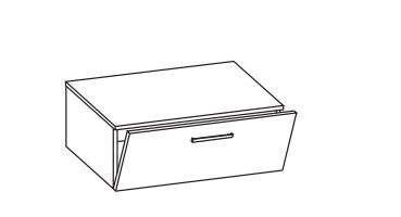 Pelipal Quickset 374 - Unterschrank mit Klappe / 71 cm breit