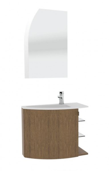 Marlin Gästebad 3010.7 Badmöbel Set 60 cm breit