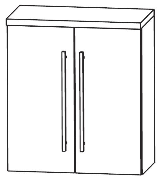 Puris Speed Bad-Oberschrank 60 cm breit OGA416A