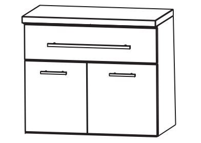 Puris Fine Line Bad-Unterschrank 60 cm breit UNA326A7M