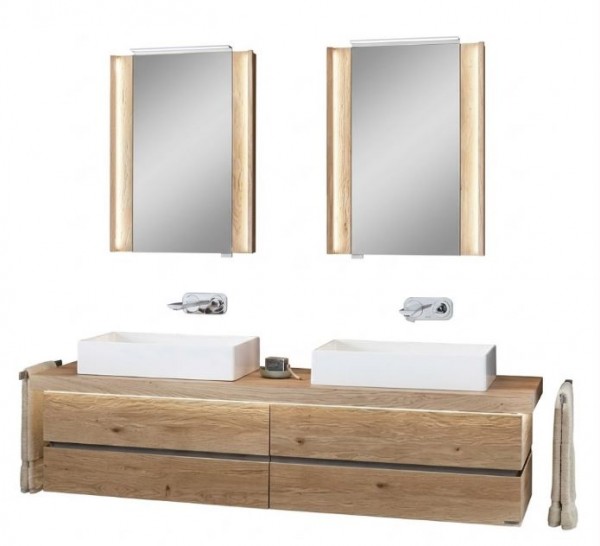 Thielemeyer Fresh Massivholz Badmöbelset 800062/801062 - Vorschlag 10 - 177 cm