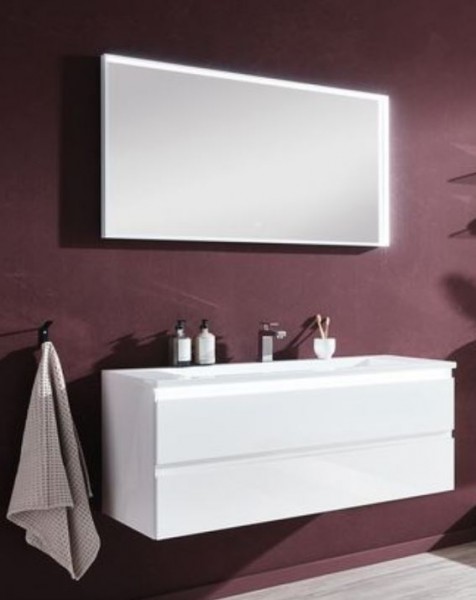 b.straight - Badmöbel-Set 120 cm breit inkl. Spiegel